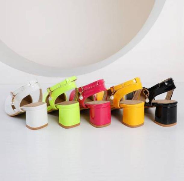 PANTOFOLA D’ORO Scarpe sandali donna estate tacco grosso punta punta a punta slingback tacco medio oversize