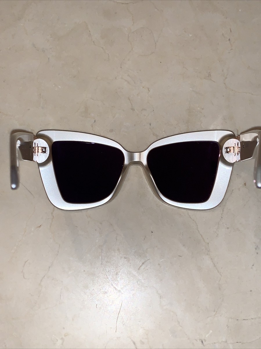 QUAY chain reaction white sunglasses 128 New Quay Australia CHAIN REACTION Cat Eye Oversize  main image 3