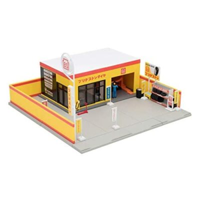 TOMYTEC TOMICARAMA Vintage 1/64 05b Tire Shop BRIDGESTONE for Mini Car Diorama