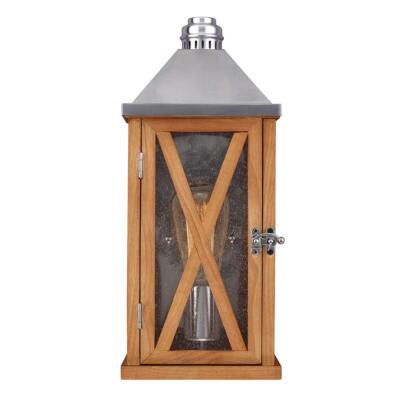 Eichen Silber Klassisch Vintage Wandleuchte Leuchter Außenlampe Garten IP44