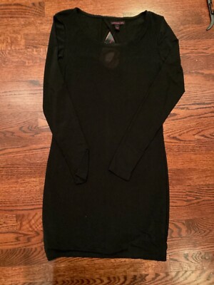 black spandex dress long sleeve Women's Luxe Trumpet Long Sleeved Polyester Spandex Ankle Length Dress S/M/L/Customize Black MEAN BLVD