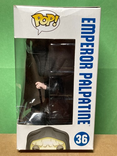 Funko POP Star Wars 36 Emperor Palpatine Damaged Box in Soft Protector Pink Face - Picture 2 of 23