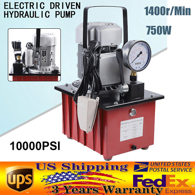 #ad DYB 63B Electric Driven Hydraulic Pump 1.8m Oil Hose10K PSI Manual Valve 110V $234.09