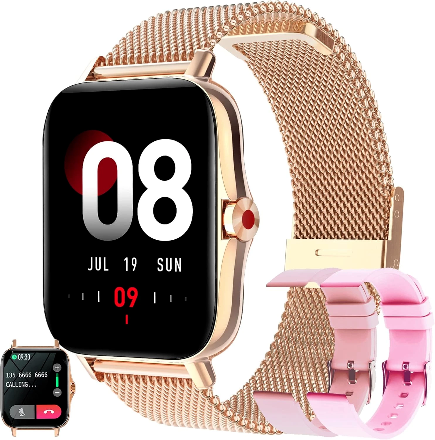 Smartwatch Ladies with Phone Function 1.69 Fitness Watch Women Fitness Tracker Watch