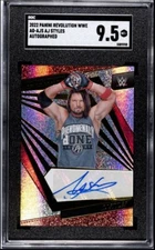 AJ Styles 2022 Revolution WWE Auto #AG-AJS SGC 9.5 Raw Smackdown HOF SP