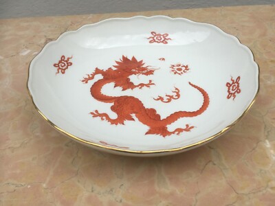 Meissen Porzellan Schale Roter Drache 4. Wahl gemarkt