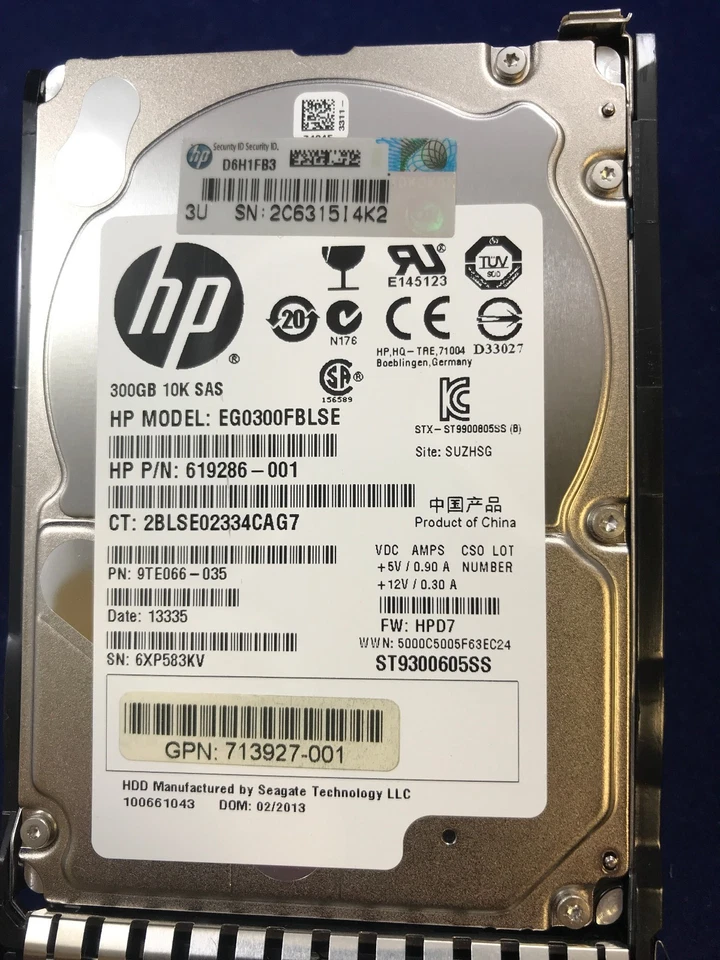 HP 300GB 2.5" Hard Drive 713825-B21 10K 6GB SAS DP Enterprise - Image 4 of 4