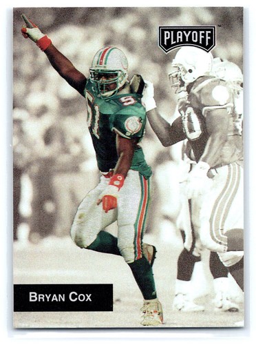 1993 Playoff Bryan Cox #88 card