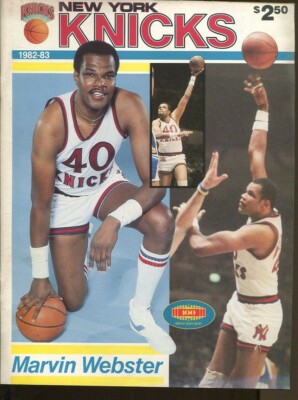 1982 New York Knicks v New Jersey Nets Program 12/25 Marvin
