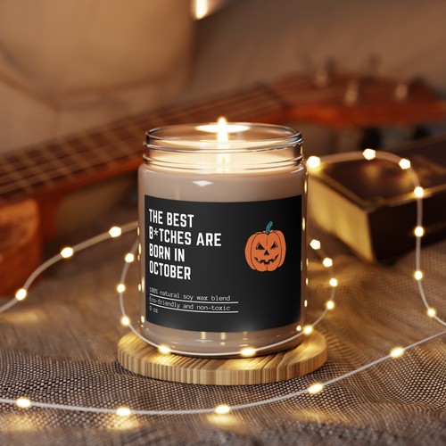 Geburtstagsgeschenk Die besten Menschen sind im Oktober geboren Kerze lustiges Dekor Duft 9oz - Bild 10 von 21