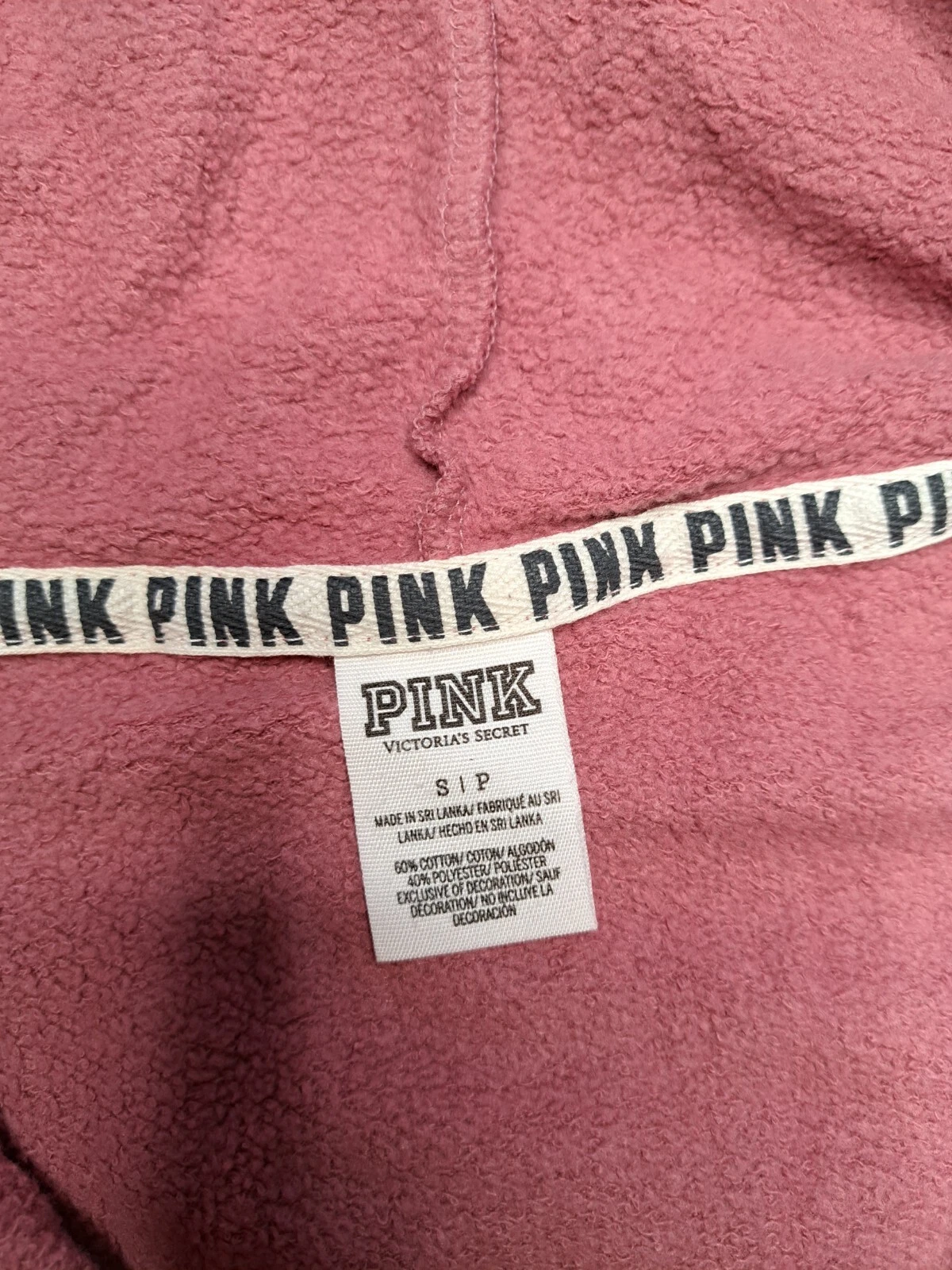 UNDERCOVER Giacca con cappuccio e zip intera rosa Victoria Secret taglia S