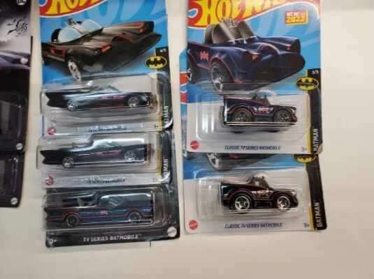 Metal Diecast NIB Hollywood Rides CLASSIC TV  SERIES Batman Batmobile 5 HOTWHEEL - Image 3 of 4