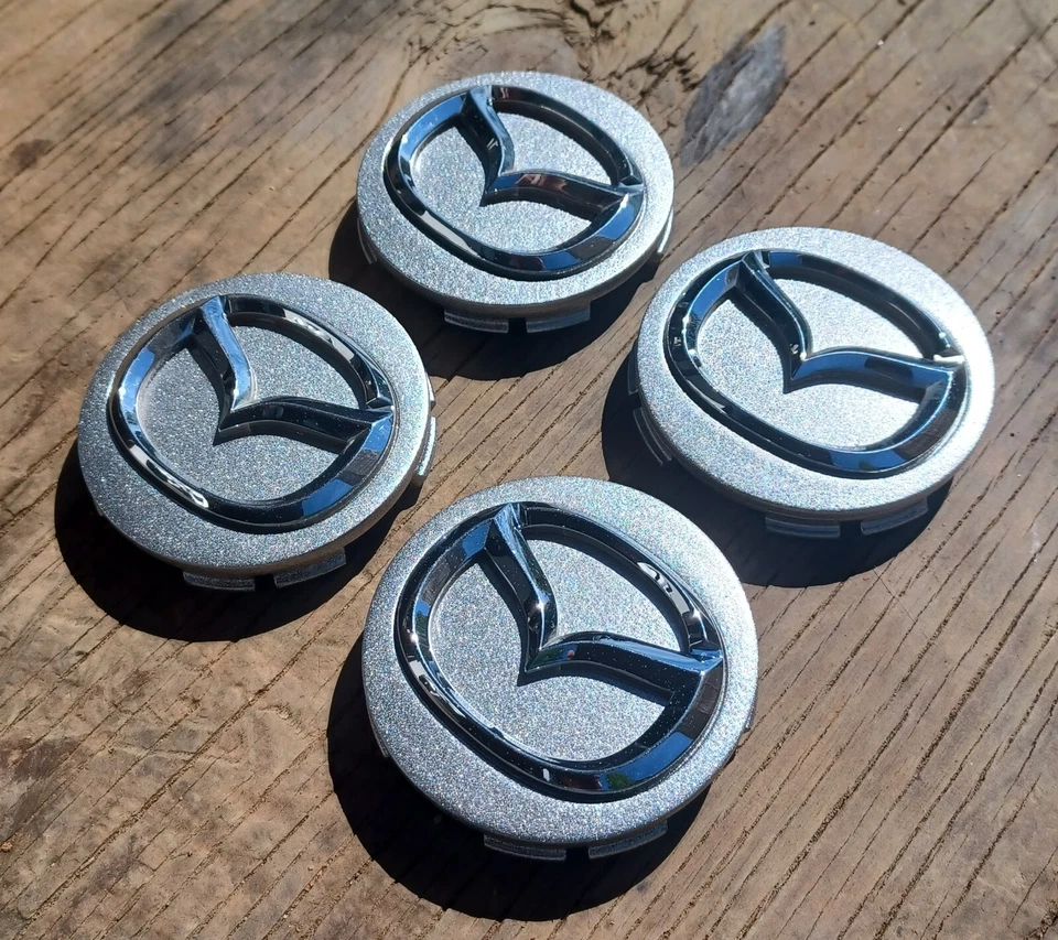 Juego de 4 tapas centrales Mazda CX7 CX9 3 6 MX5 Miata, 2003-2015, P/N 2874. repintado Foto 2 de 3