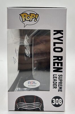 Adam Driver Signed Kylo Ren Star Wars Funko Pop Autographed PSA