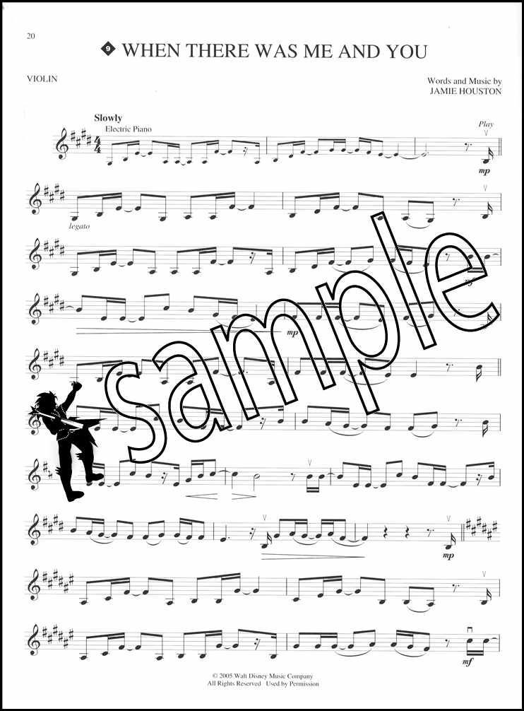 High School Musical Violin Instrumental PlayAlong Sheet Music Book/CD