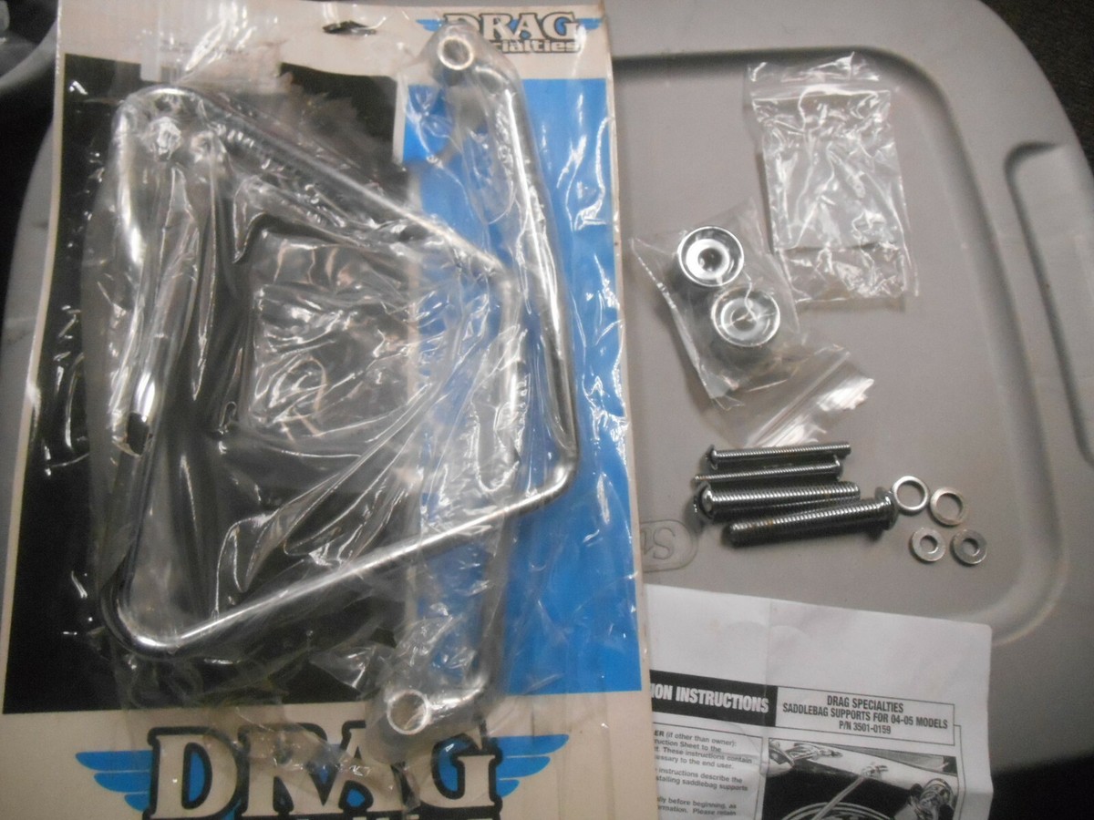 NOS Drag Specialties Saddlebag Support Brackets Harley Davidson XL 3501-0159
