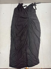 Shein Black Triangle Tie Strap Back Zip Dress Womens Size 3XL