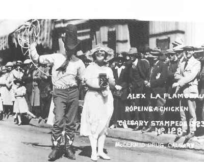 CANADA HISTORY POSTCARD CALGARY STAMPEDE 1923 UK