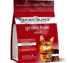 ARDEN GRANGE ADULT CAT 400G 2KG 4KG premium grain free complete dry pet food bpl