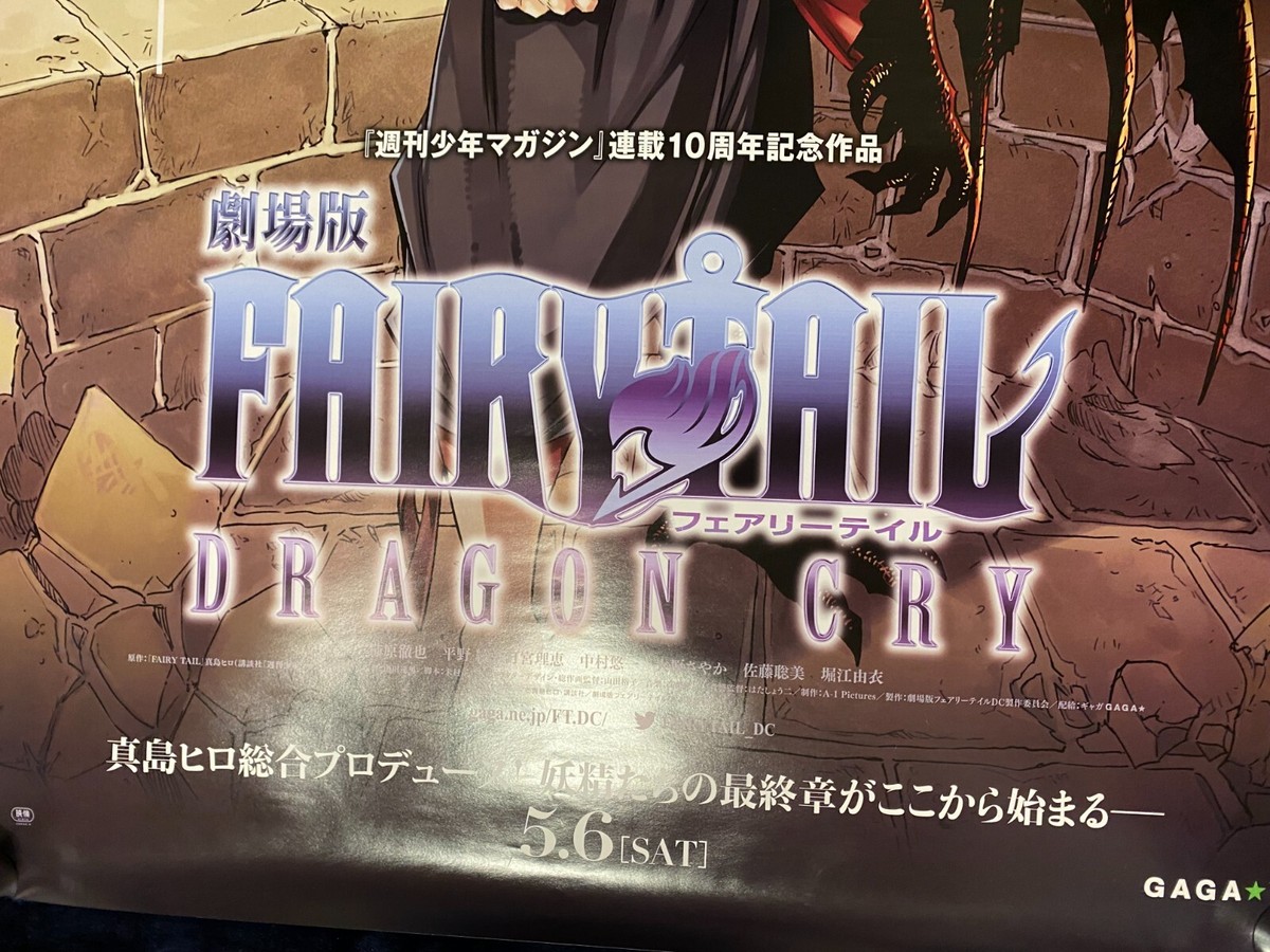Fairy Tail Promo Poster for Movie Theatre B1 28.66x40.55in Dragon 