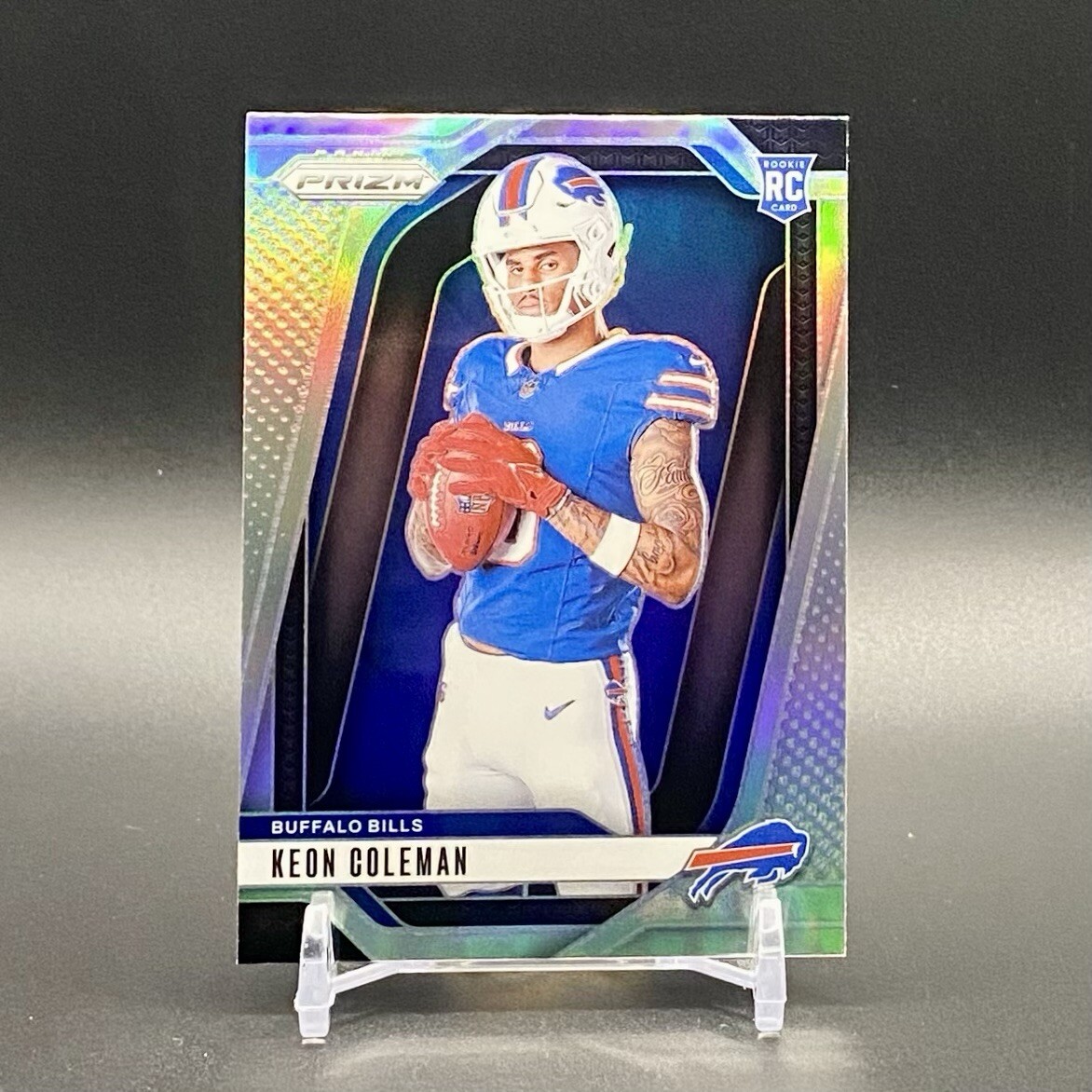 2024 Panini Prizm Keon Coleman #23 Silver Prizm Variation Rookie RC / Bills 🦬