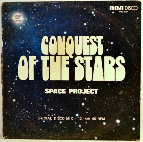 Album Vinyl Conquest of the Stars Space Project 1977 RCA 12" Blue Single