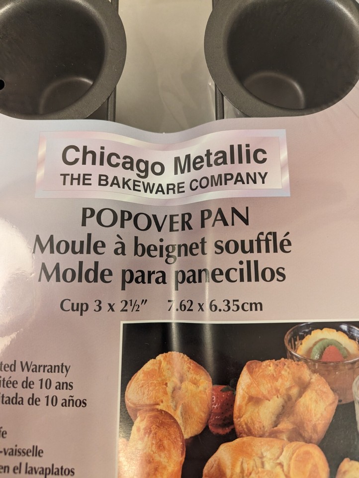 Chicago Metallic 6Cup Popover Pan NEW eBay