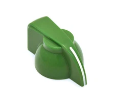 CHK-700G (1) Green Chicken Head Knob For 6mm Split Shaft Guitar/Bass/Pedal/Amp