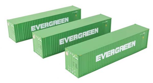 Walthers SceneMaster 949-18200 HO 40' Contenedor Plano 3-Pack Evergreen | Zustand: Nuevo