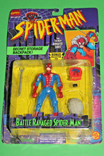 1995 MARVEL Spider-Man Animated Series Battle Ravaged ACTION FIGURE BIZ SEALED