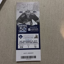 2019 Milwaukee Admirals vs Grand Rapids Griffin Ticket stub 11/23 Wade Flaherty