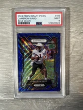 2024 Panini Prizm Draft Picks - Rated Prospect Cameron Ward #199 Blue Wave Prizm
