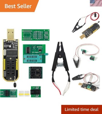 Versatile CH341A USB SOIC8  Clip Programmer Set for EEPROM 24/25/93 Series