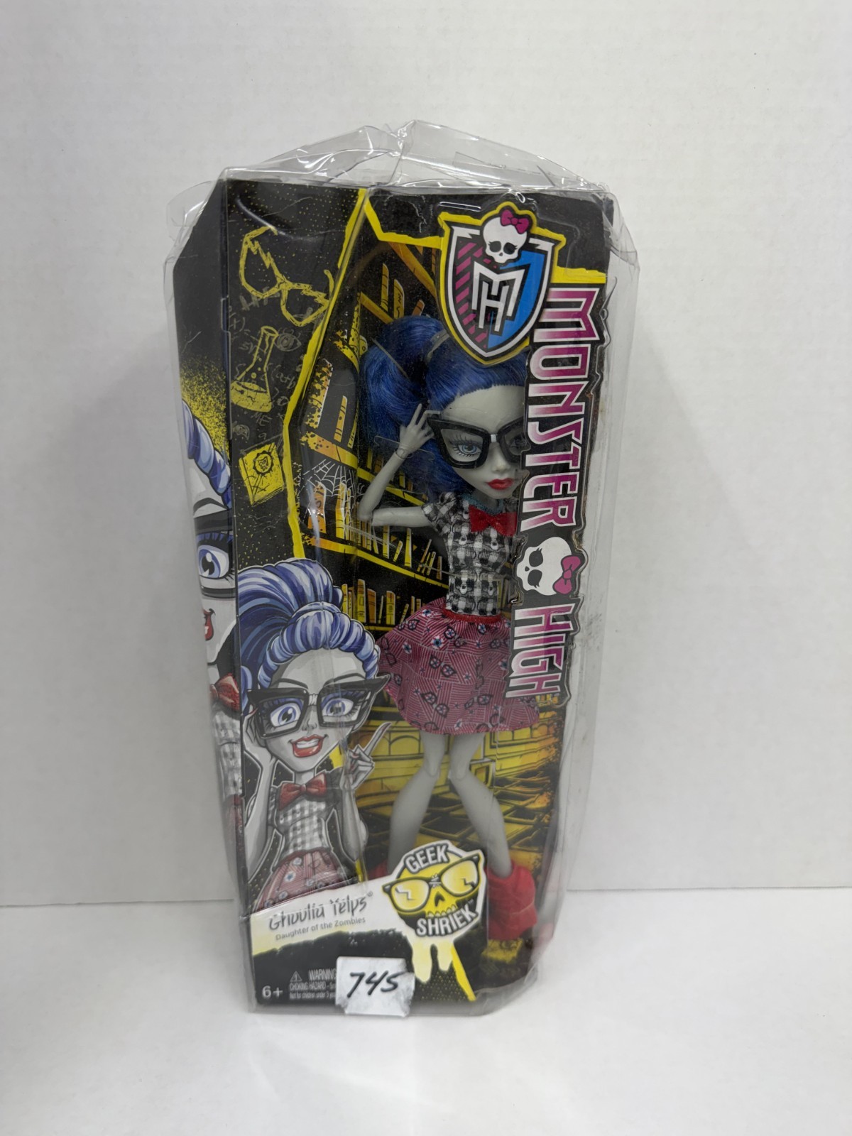 Monster High Geek Shriek Ghoulia Yelps Doll ~ 2014 ~ Mattel 