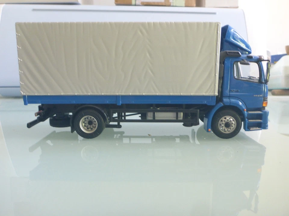 Mercedes ATEGO 1828 plateau bâché - Minichamps 1/43 - B6 600 0263 - Photo 2/4