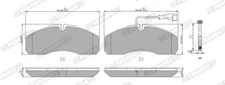 Ferodo FVR4248 brake pad set, disc brake for Nissan, Renault trucks