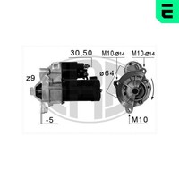 ERA Starter 220660A FüR CitroËN Passend FüR Fiat Lancia Peugeot