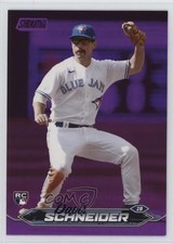 2024 Topps Stadium Club Purple Foil /75 Davis Schneider #203 Rookie RC 1nc1