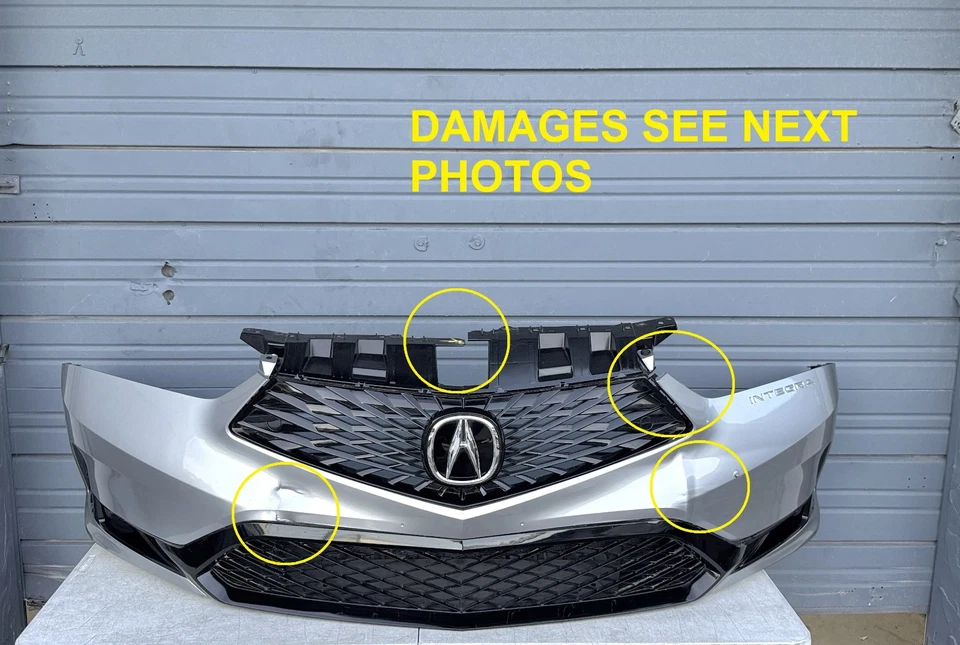 ✅ 2023 2024 ACURA INTEGRA Front Bumper OEM ORIGINAL 71101-3S5-A000 MINOR DAMAGED - Image 3 of 4