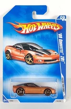 Hot Wheels '09 Corvette C6 ZR1 FTE Faster Than Ever  orange copper