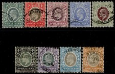 SOMALILAND EDVII SG46-53, 1905-11 set, FINE USED. Cat &pound;150+ 1905-11 set