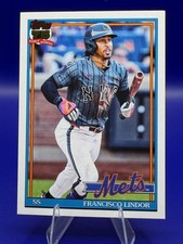 Francisco Lindor 2026 Topps Series 1 1991 35th Anniversary #T91-19 Mets