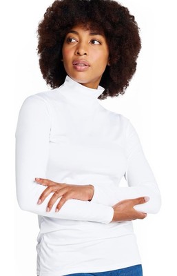 LAPASA Damen Mock Neck Thermo Unterwäsche Top, 1er Pack, atmungsaktiv weich warm