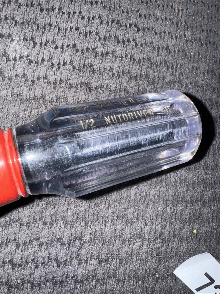 Sears Craftsman USA Nos 1/2” Stubby Nutdriver Red Maroon Band 41950 H Series - Image 4 of 4
