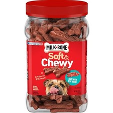 Soft Chewy Dog Treats Made with Real Bacon, 25 Ounce