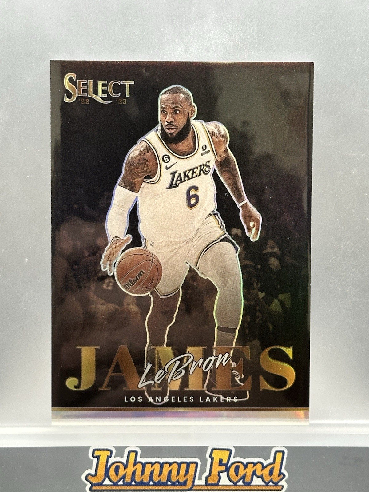 2022-23 Panini Select #4 LeBron James Artistic Selections Case Hit SSP - Lakers