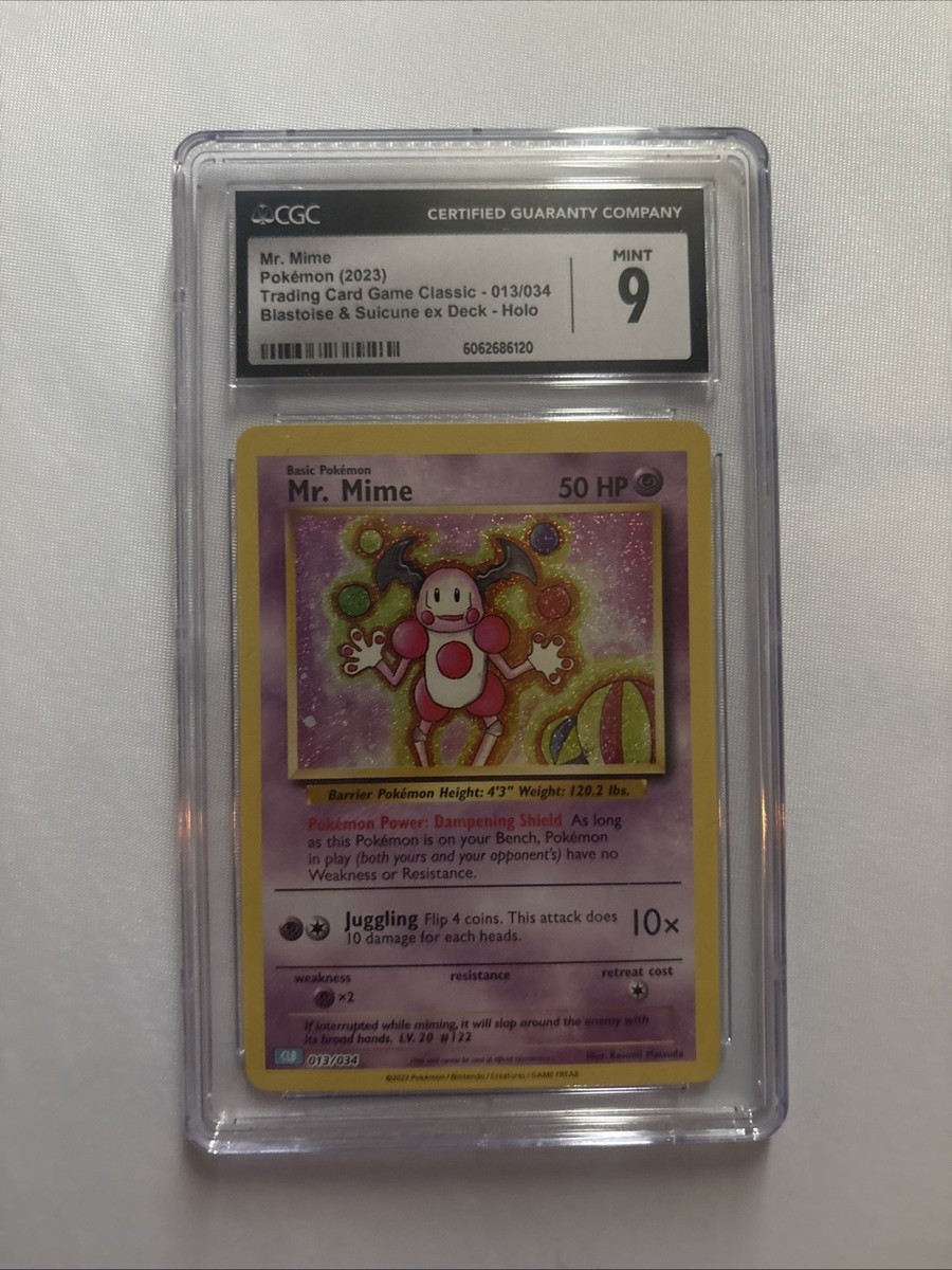 CGC 9 - Mr. Mime #13/34 Pokemon TCG Classic: Blastoise Deck (CLB