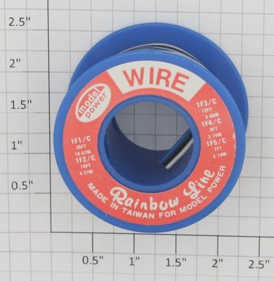 Model Power 1F3/C 28 Gauge 3-Conductor Wire (12')