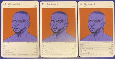 (3) ROY JONES JR European Rare Boxing Cards