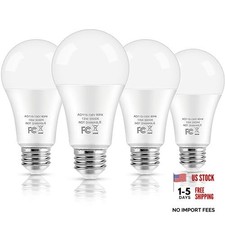 LED Light Bulbs, 100 Watt Equivalent 4 Count Pack of 1 5000k Daylight White